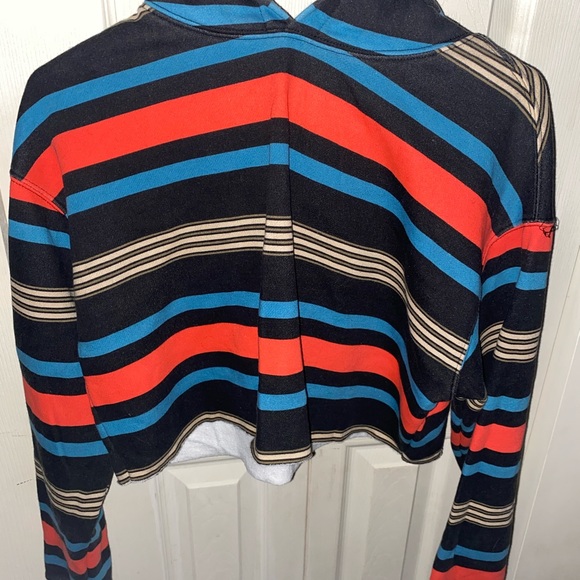Urban Outfitters Cropped Horizontal Striped Hoodie - Picture 2 of 7